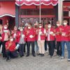 PDI-P Bandar Lampung Bagikan Ribuan Masker dan Semprot Jalan Dampak Abu Vulkanik