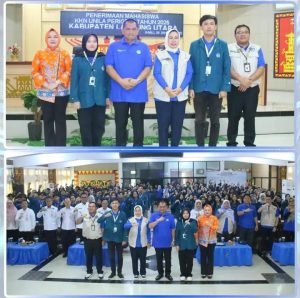 Pj. Bupati Lampung Utara, Drs. H. Aswarodi, M.Si. menghadiri acara penerimaan Mahasiswa Kuliah Kerja Nyata (KKN) Universitas Lampung (Unila) Periode I Tahun 2025 di Kabupaten Lampung Utara.