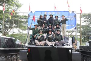 Pj. Ketua TP PKK Ibu Maidawati Retnoningsih Samsudin Ikuti Latihan Dasar Kepemimpinan Organisasi Wanita Provinsi Lampung di Markas Brigif 4 Marinir/BS, Pesawaran