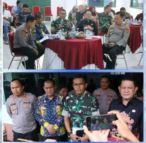 Penjabat (Pj.) Bupati Lampung Utara, Drs. H. Aswarodi, M.Si., menghadiri Rapat Koordinasi terkait program makan siang bergizi yang diselenggarakan oleh Satuan Pelayanan Pemenuhan Gizi (SPPG) di wilayah Kodim 0412 Lampung Utara.