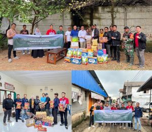 Forum CSR Lampung dan IWO Kolaborasi Berikan Bantuan Korban Banjir di Bandarlampung 