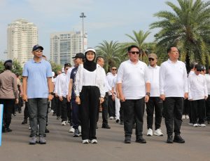 RMD-Jihan Jalani Gladi Kotor Pelantikan di Halaman Monas Jakarta Pusat