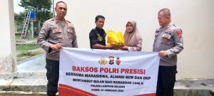 Sambut Ramadhan 1446 Hijriah, Polda Lampung Gandeng Elemen Mahasiswa Distribusikan 4.500 Paket Sembako