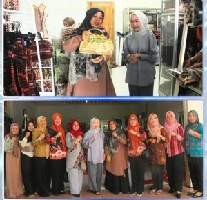 Ketua TP PKK Lampung Utara Tinjau Gedung PKK dan UMKM Craftina di Kelapa Tujuh