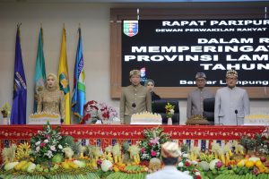 Rapat Paripurna Istimewa HUT Lampung ke-61 Berlangsung Penuh Semangat Kebersamaan