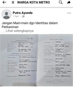 Apa Kabar Kasus Dugaan Pemalsuan Dokumen Pernikahan Walikota Metro Bambang Iman Santoso?