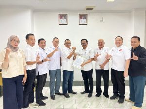 Ketua IPSI Lampung H.Faishol Djausal mendaftarkan diri sebagai calon Ketua Umum KONI Lampung