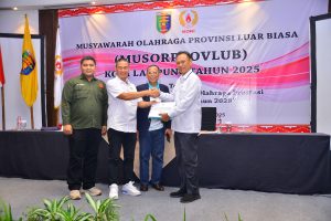 Taufik Hidayat secara resmi terpilih secara aklamasi menjadi Ketua Umum KONI Lampung masa bakti 2025-2029