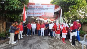 Semarak Kemerdekaan, Warga Perum Bumi Puspa Kencana Adakan Jalan Sehat