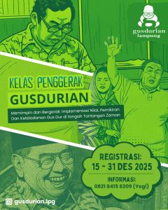 Komunitas GUSDURian Lampung menggelar Kelas Penggerak