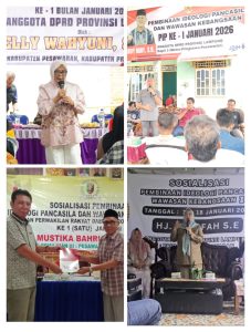 DPRD Provinsi Lampung Dapil III (Pringsewu, Pesawaran, Metro) Gelar Sosialisasi Pembinaan Ideologi Pancasila