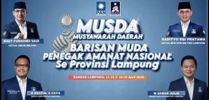 Musda BM PAN Serentak Se-Lampung, 60 Kader Utamakan Musyawarah Mufakat