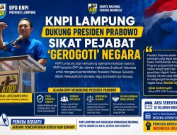 KNPI Lampung Dukung Presiden Prabowo Sikat Pejabat ‘Gerogoti’ Negara