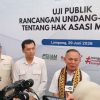 Wamen HAM Mugiyanto Tekankan Partisipasi Publik dalam Revisi UU HAM di Unila