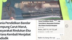 Wali Kota Harus Jeli ! Biarlah Eka Afriana Tetap Asisten 2 tetap Move On, Tidak Bayangi Dinas Pendidikan dan Kebudayaan Bandar Lampung
