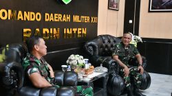 Danbrigif 4 Mar/BS Perkuat Kolaborasi Pertahanan Melalui Audiensi dengan Pangdam XXI/RI