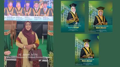 Tiga Pengurus DPD Pengajian Al Hidayah Lampung Dikukuhkan sebagai Guru Besar UIN Raden Intan