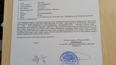 Dugaan Ancaman terhadap Keluarga Pengurus PWI Lampung Dikawal Legislator dan Jurnalis