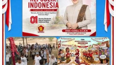 Ketua DPRD Lampung Selatan Dukung Semarak HUT ke-81 RI Bersama Warga Natar