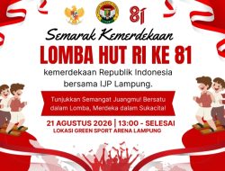 IJP Lampung Gelar Lomba HUT RI ke-81, Wartawan Pemprov Siap Adu Kekompakan