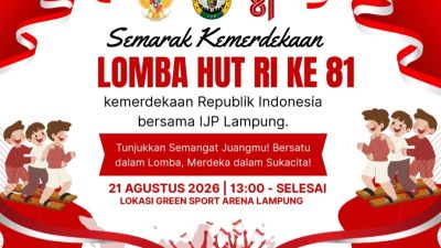 IJP Lampung Gelar Lomba HUT RI ke-81, Wartawan Pemprov Siap Adu Kekompakan
