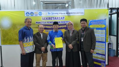 Menunaikan Amanah Menjaga Marwah Akademik, Prof. Warsito Mendaftarkan Diri sebagai Bakal Calon Rektor Unila 2027–2031