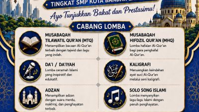 91 SMP Ikuti Pentas PAI Kota Bandar Lampung, Wali Kota Eva Dwiana Dijadwalkan Hadir