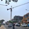 Pembangunan Hotel Prasanthi Lampung Disorot: Pekerja Tanpa APD, Tower Crane Menjorok ke Jalan