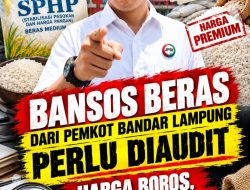 Bansos Beras Rp6,48 Miliar Pemkot Bandar Lampung Diduga Kualitas ‘Boncos’, JPSI Desak Audit Total
