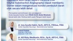 RSUD Abdul Moeloek Perkuat Layanan Stroke dengan Teknologi Digital Subtraction Angiography