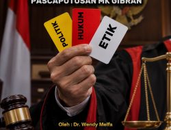 POLITIK, HUKUM, ETIK: 3 OPSI PASCA PUTUSAN MK GIBRAN